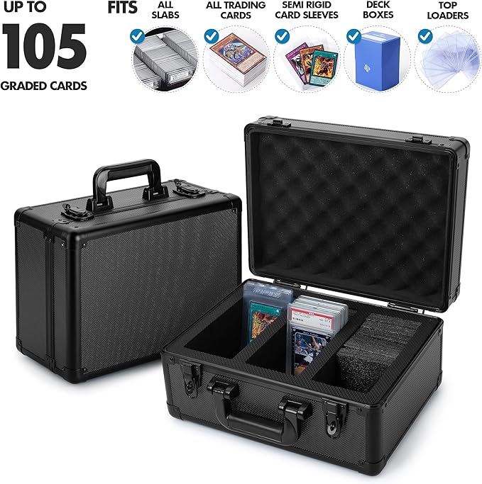 FunGuys Graded Sports Card Storage Box, Trading Card Storage Box, Trading Card Case for Pokemon, Baseball, Sports, MTG - Image 4