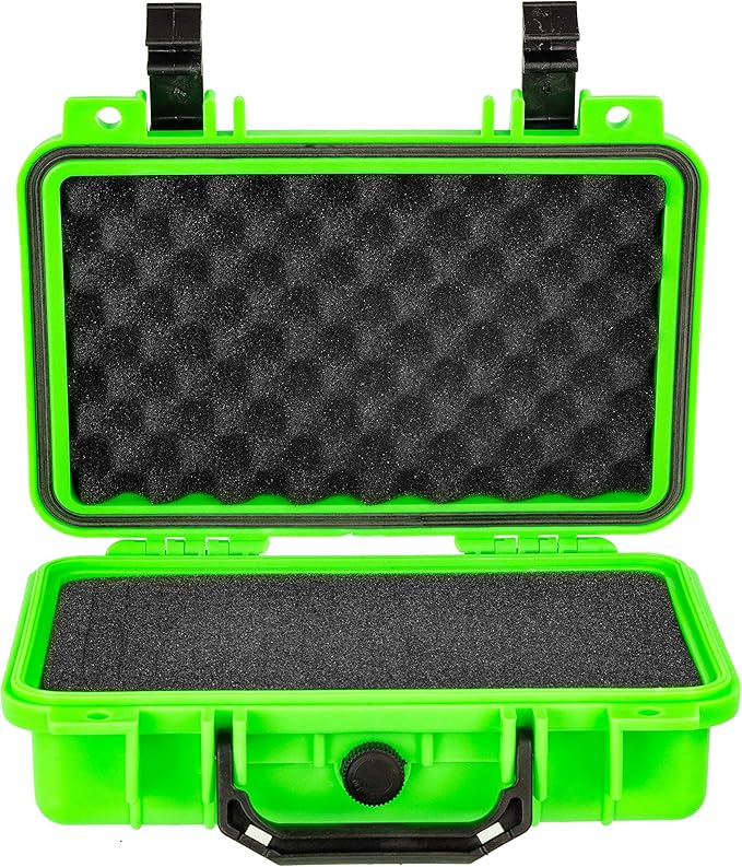 Eylar Protective Gear and Camera Hard Case Waterproof Dry Box with Foam 11.6 Inch 8.3 Inch 3.8 Inch (Neon Green) - Image 2