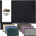 GORILLA GRIP 100% Waterproof All-Season WeatherMax Doormat 35x23, US Designed Natural Rubber, Stain and Fade Resistant, Low Profile Indoor Outdoor Door Mats, Easy Clean Patio Mat, Midnight Maze by GorillaGrip