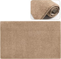 PURE ERA Carpet Stair Tread Landing Mat Tape Free Self Adhesive Non Slip Skid Resistant Indoor Doormat Area Rug Floor Mat for Kitchen Bathroom Workstations Washable 2' X 3' (Camel Brown) by PUREERA