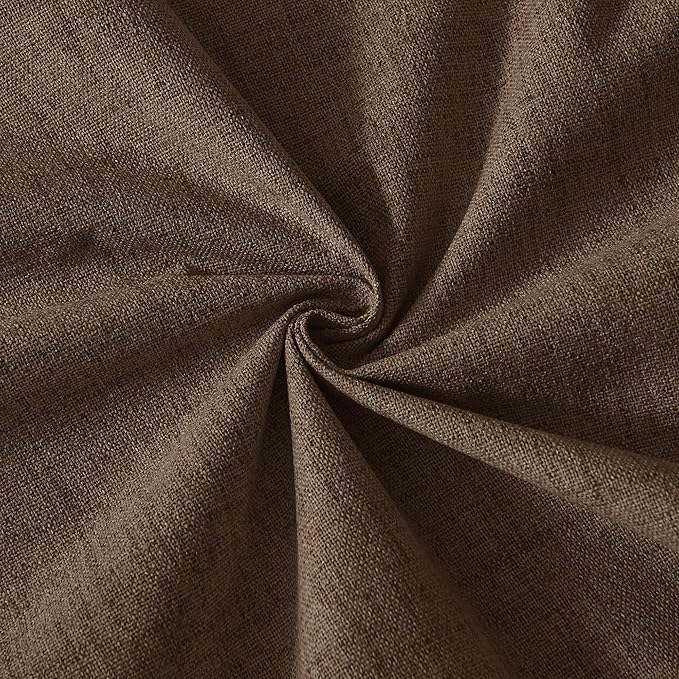 RYB HOME 100% Blackout Curtains 102 Inch Long, Thermal Insulated Window Curtains for Bedroom/Living Room/Dining/Sliding Glass Door, Privacy Assured Farmhouse Home Decor, W52 x L102, Coffee, 2 Panels - Image 8