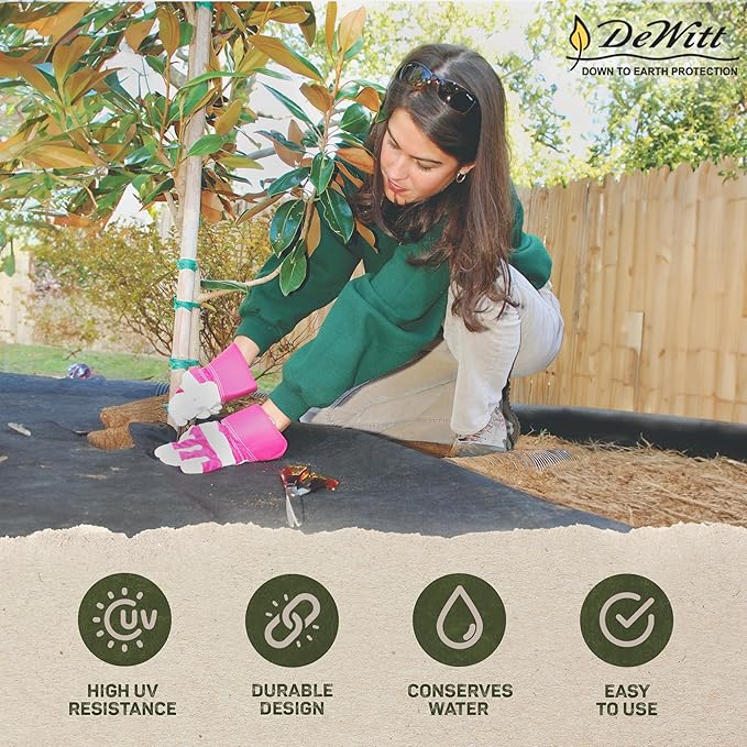 Dewitt Sunbelt Weed Barrier Fabric 3.2 oz, 6 x 300 Feet – Heavy-Duty Ground Cover Mat for Greenhouse Floors, Garden Rows, Raised Beds, Yard Gardening, and Outdoor Landscape Protection - Image 2