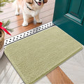 OLANLY Dog Door Mat for Muddy Paws 24x16, Absorbs Moisture and Dirt, Absorbent Non-Slip Washable Doormat, Quick Dry Chenille Mud Mat for Dogs, Entry Indoor Entryway Carpet for Inside Floor, Vanilla by OLANLY