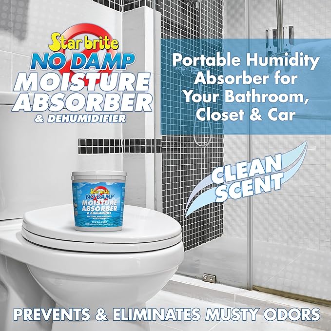 STAR BRITE No Damp Moisture Absorber & Dehumidifier - Simple, Portable, Humidity Control for Boats, RVs, Seasonal Homes & More - Prevent Musty Odor & Moisture Damage - 12 OZ (085412) - Image 5