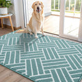 OLANLY Indoor Door Mat, 48x32 Inch, Dirt Resistant and Absorbent, Non-Slip Rubber Backing Floor Mats, Easy Clean Low-Profile Doormat for Entryway, Front Door, and Inside Entrance, Sage Green by OLANLY