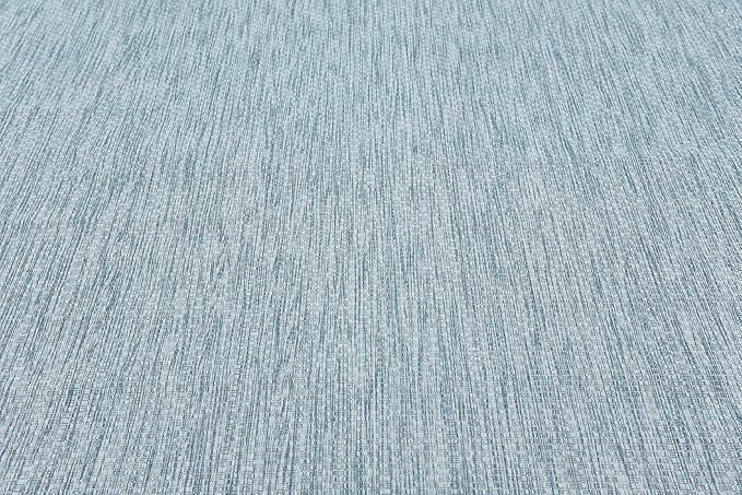 Unique Loom Collection Casual Transitional Solid Heathered Indoor/Outdoor Flatweave Area Rug (9' x 12' Rectangle, Aquamarine/Ivory) - Image 6