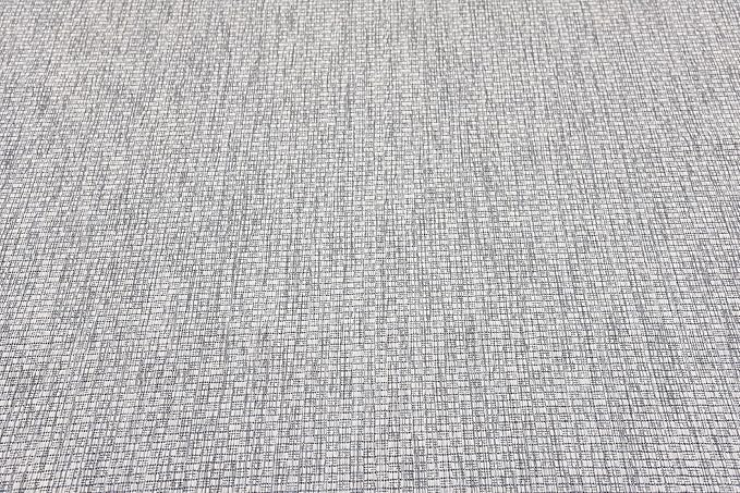 Unique Loom Collection Casual Transitional Solid Heathered Indoor/Outdoor Flatweave Area Rug (5' 3" x 8' Rectangle, Light Gray/Ivory) - Image 6