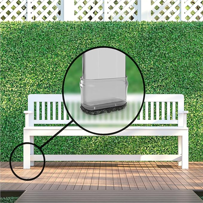 Slipstick GorillaOutdoor Berber Furniture Feet Pads with Clear Sleeve Sock (16 Pack) Weatherproof Outdoor Furniture Sliders for Large Rectangular Legs - Image 5