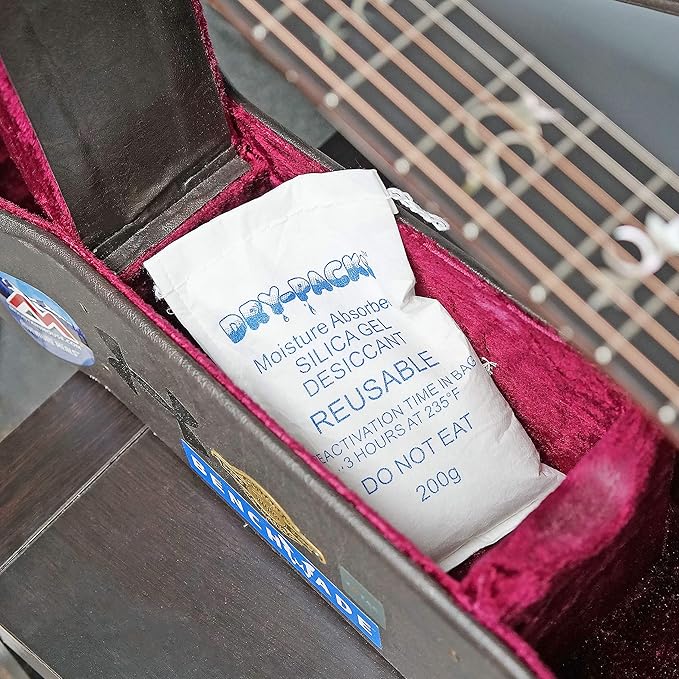 200 Gram Reusable Reactivatable Cotton Bag Silica Gel Desiccant - Perfect for Drawers Safes Storage Up To 15 Cubic Ft, DP200BAG 1 Pack - Image 4