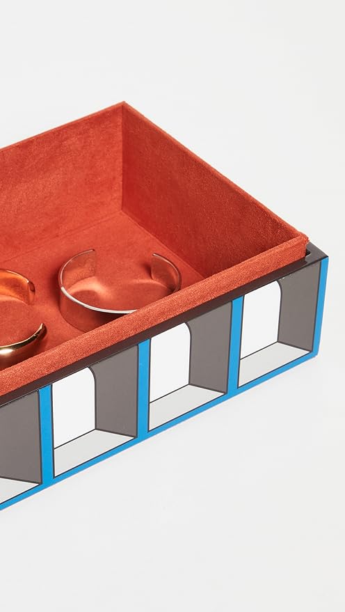 Jonathan Adler Medium Arcade Lacquer Box,Blue - Image 4