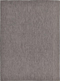 Unique Loom Collection Casual Transitional Solid Heathered Indoor/Outdoor Flatweave Area Rug (9' x 12' Rectangle, Black/Ivory) by UniqueLoom