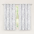 DriftAway Tree Branch Blackout Curtains Double Layer 54 Inches Long for Bedroom Printed Patterned Classic Thermal Insulated Summer Sound Lined Grommet Drapes for Living Room 2 Panels Gray/White by DriftAway