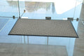 Kempf Water Retainer Front Door Mat, 24” x 36”, Brown, Outdoor Indoor Entrance, Non-Slip, Low Profile, Natural Rubber Doormat, Traps Dirt and Moisture by Kempf