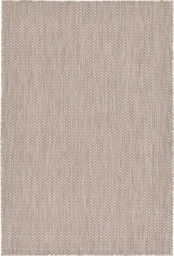 Unique Loom Collection Casual Transitional Solid Heathered Indoor/Outdoor Flatweave Area Rug (4' 1" x 6' 1" Rectangle, Beige/Ivory) - Image 9
