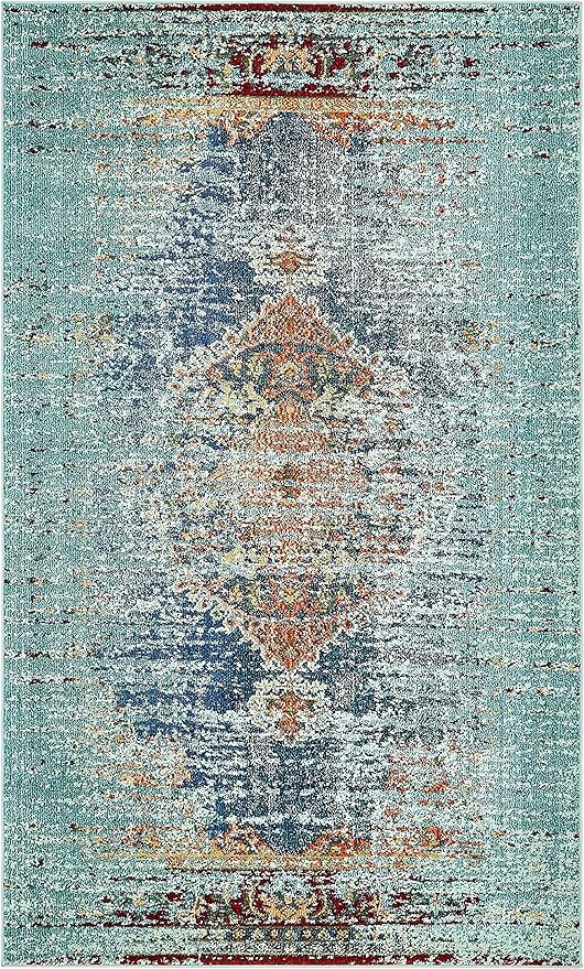 Unique Loom Outdoor Solid Collection Area Rug (9' x 12' 2" Rectangle Rust Red/Beige) - Image 12